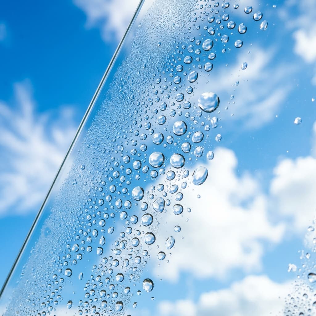 Macro shot of water droplets